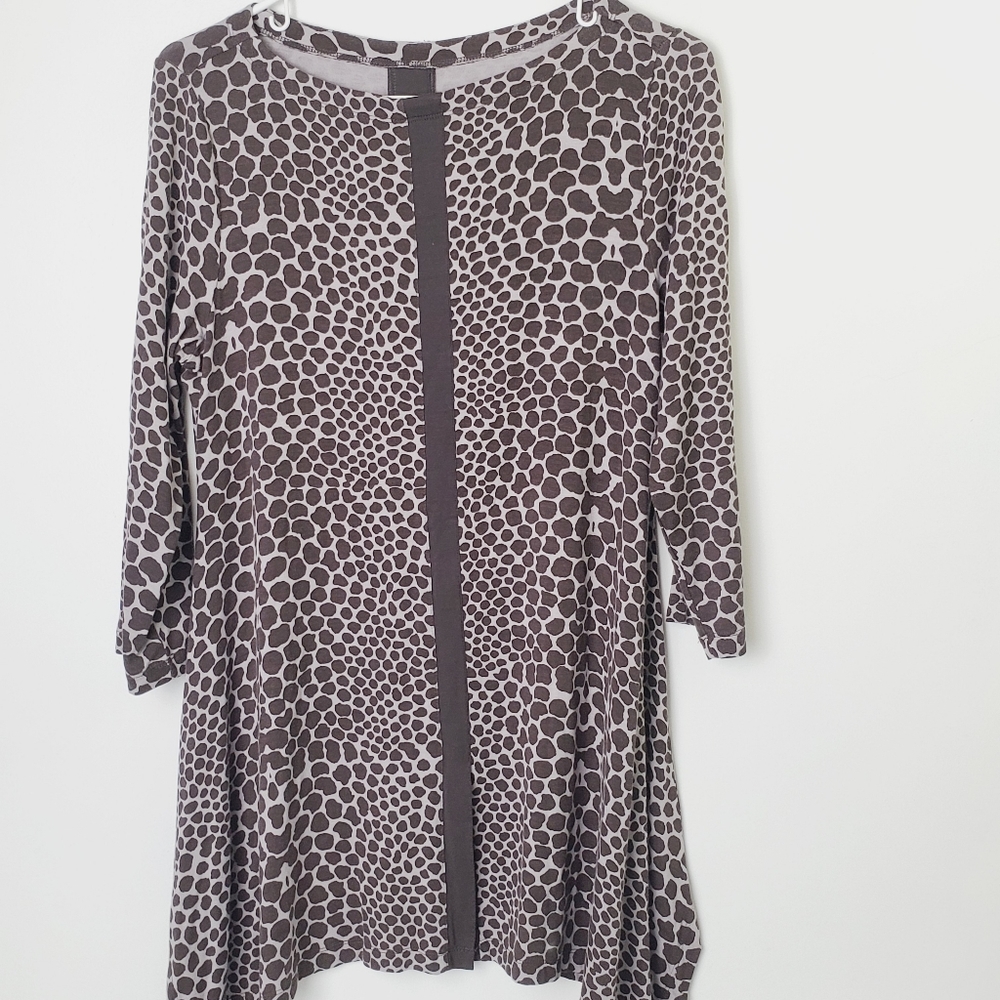 Soft Surroundings Animal Print Tunic Top